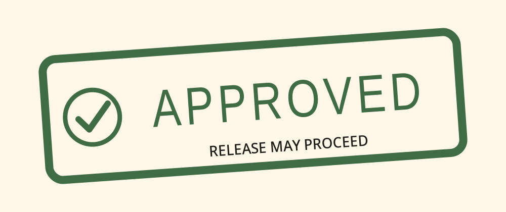 Approved brand stamp