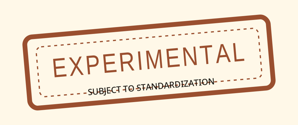 Experimental stamp